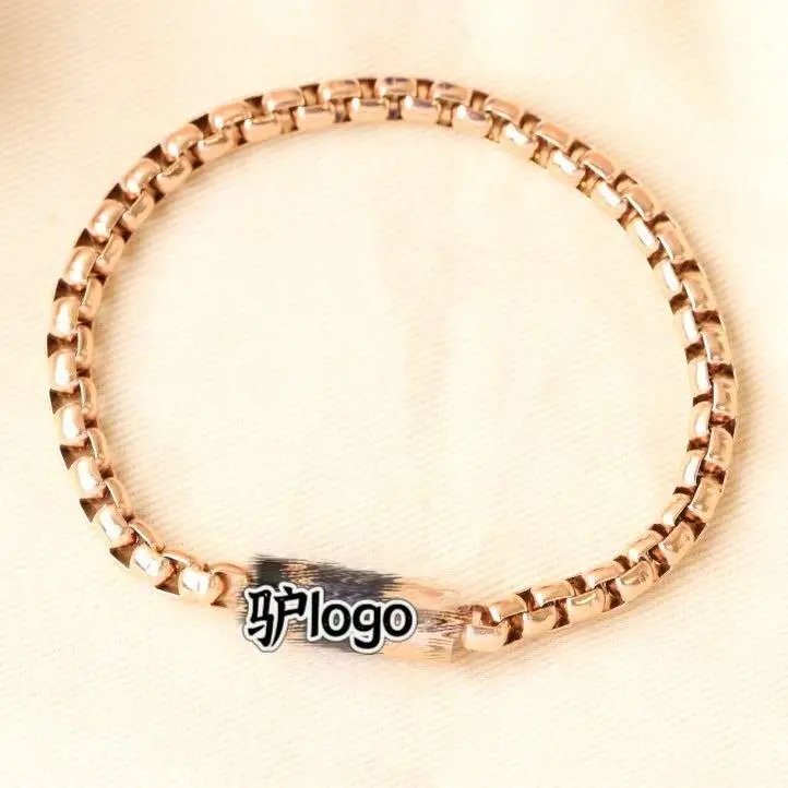 Design Cuban Link Bracelet Gold Tone Jewelry - 5