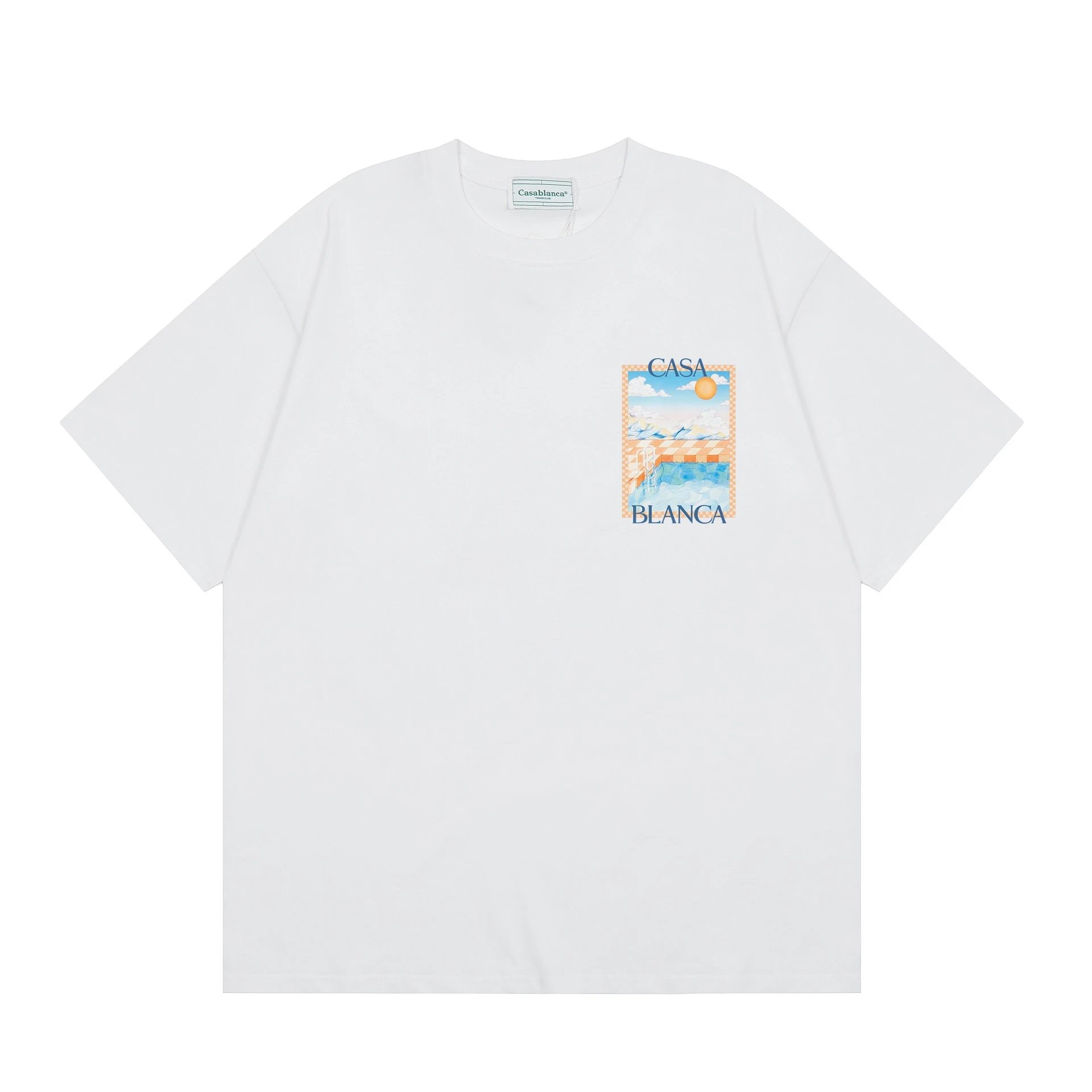 Casablanca Casa Blanca Pool Print White T-Shirt - 23