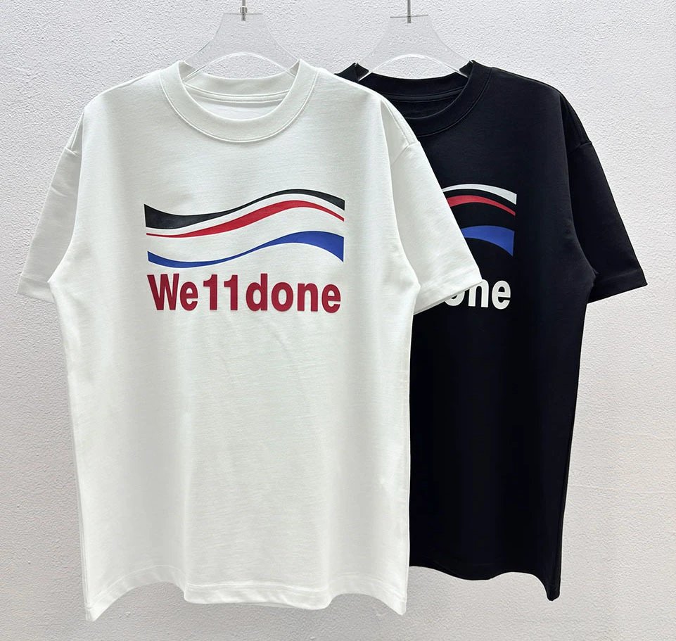 Design Abstract Line Art T-Shirt White and Black - 4