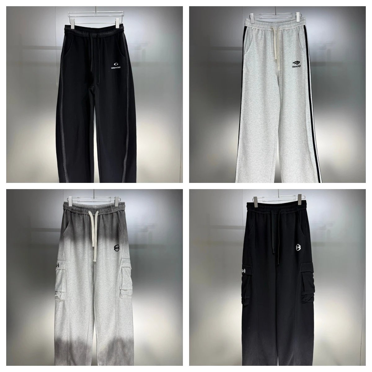 Balenciaga Cargo Sweatpants Black - 2
