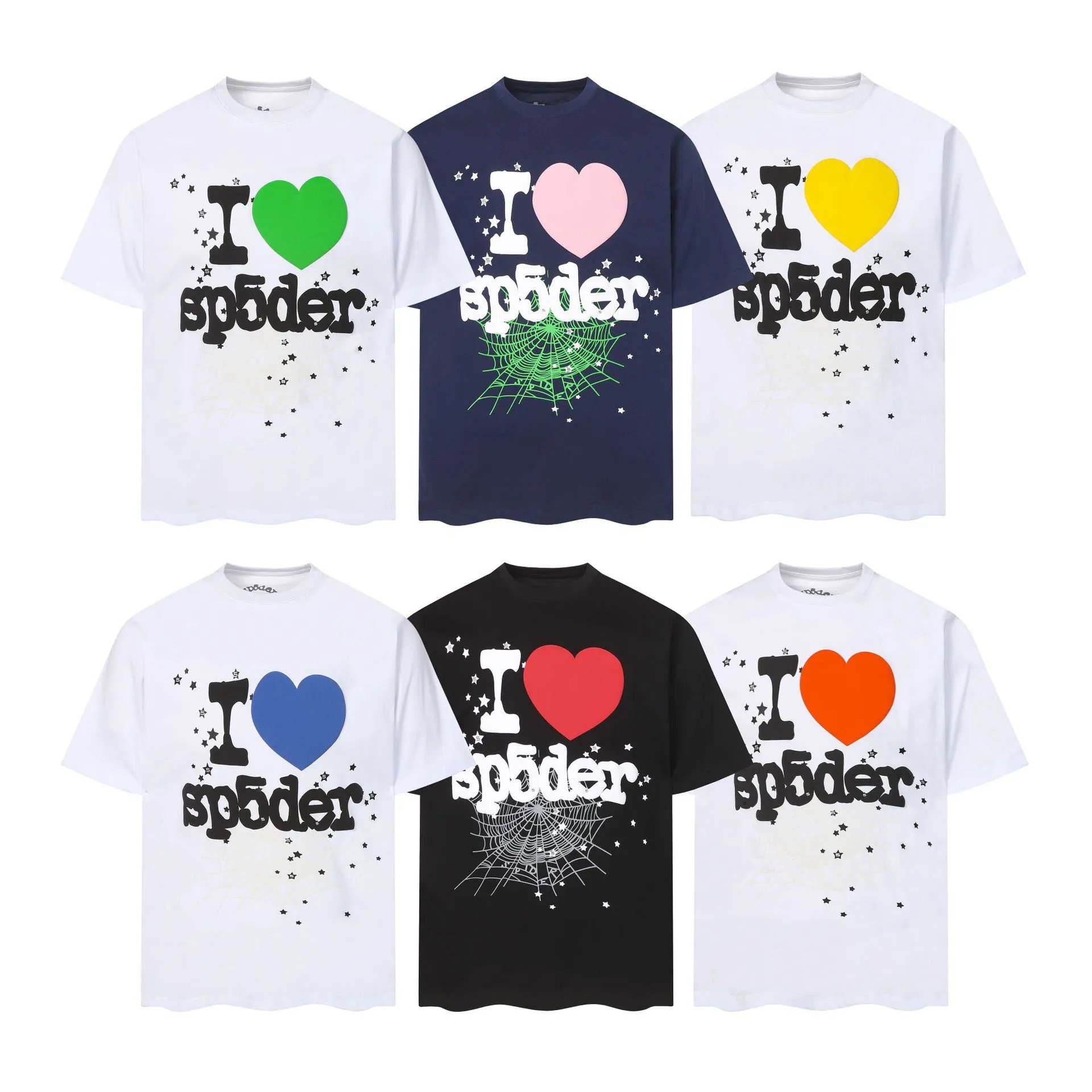 SP5DER Distorted Logo White T-Shirt - 19