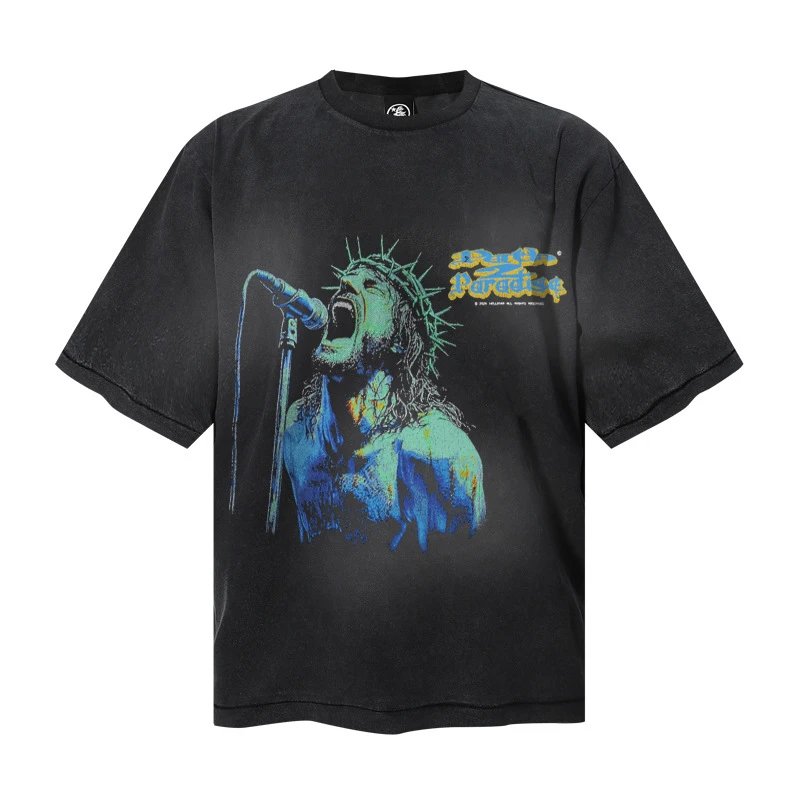 Hellstar Studios Graphic Print Black Oversized T-Shirt - 11