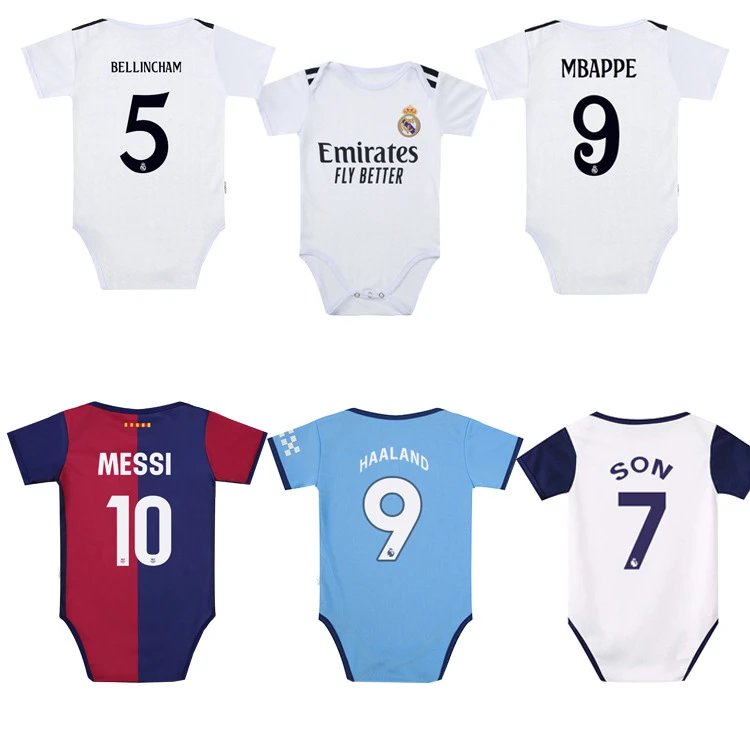 Design Argentina National Team Lionel Messi #10 Baby Onesie White Light Blue Striped Jersey Clothing - 11