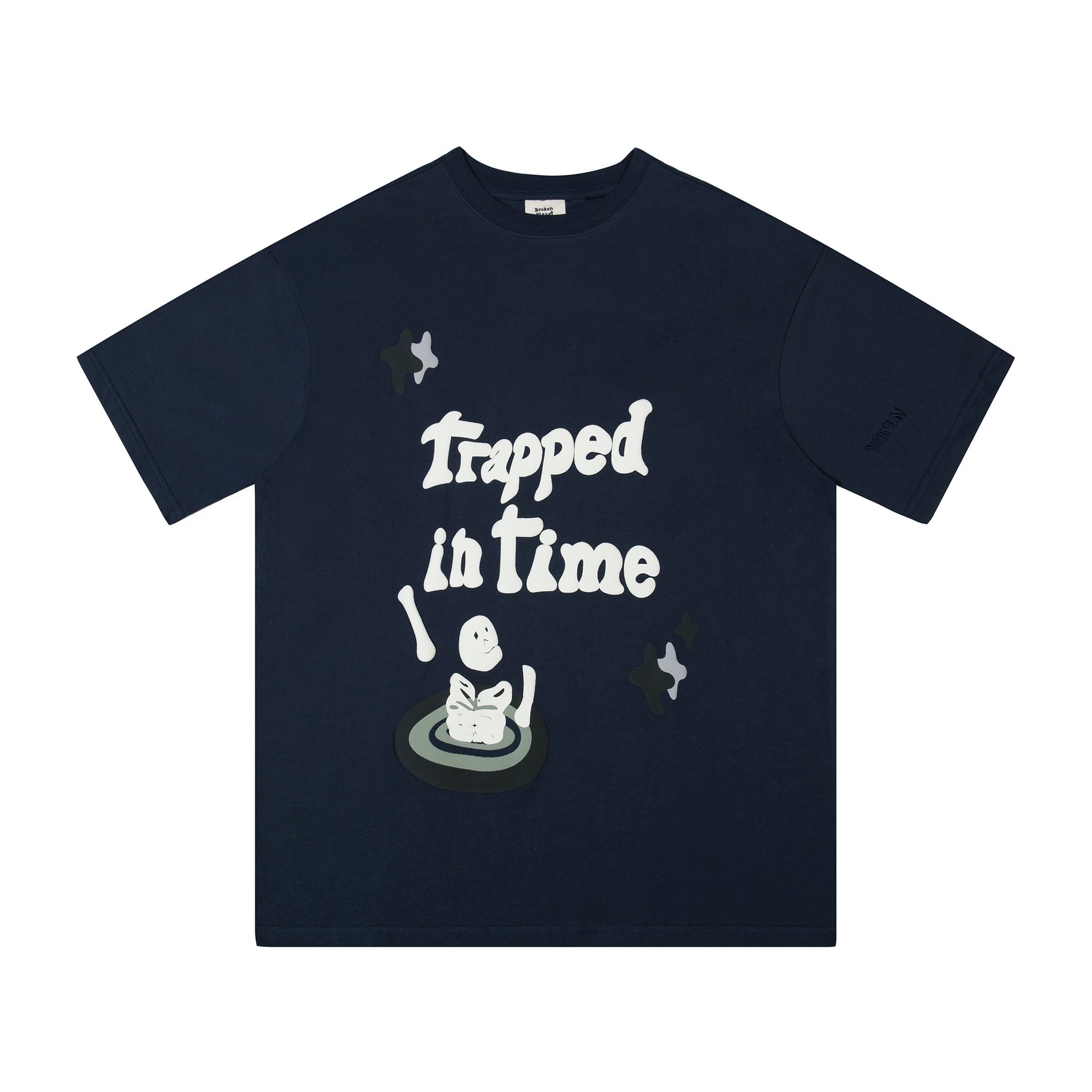 Broken Planet Skull Crossbones Graphic T-Shirt Black - 12