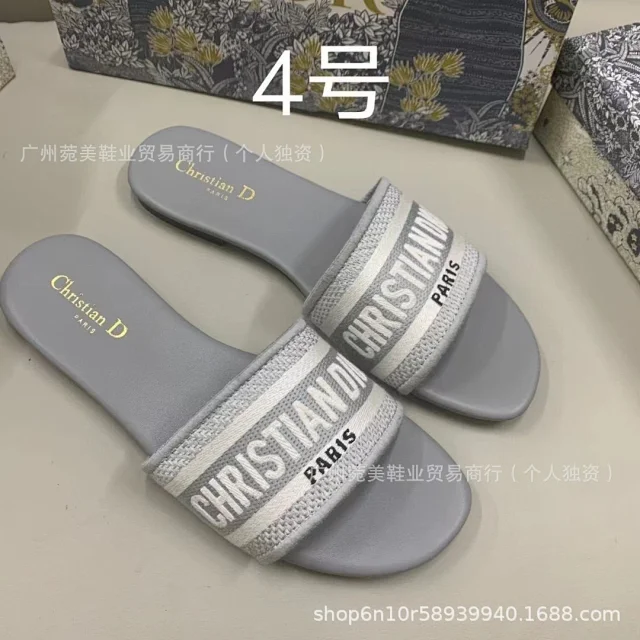 Christian Dior Slippers Dway logo-embroidered slide product detail image 7