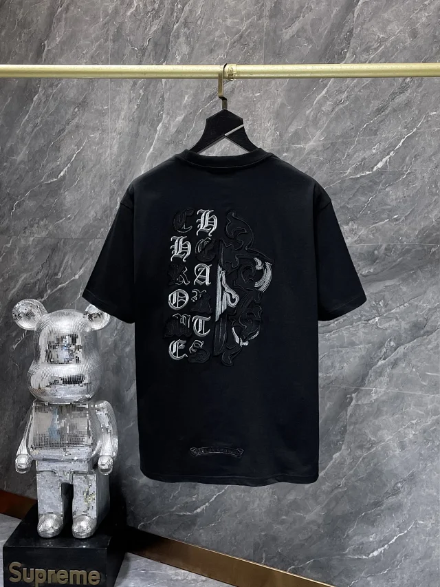 Chrome Hearts T-Shirts Embroidered Cross Graphic product detail image 3