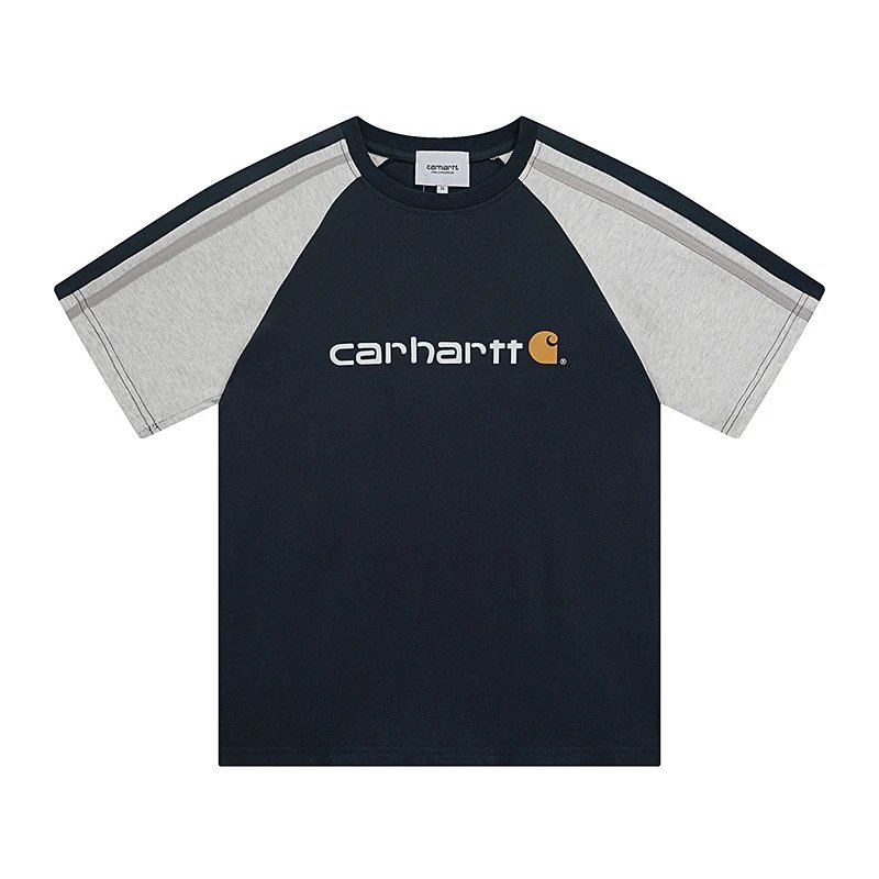 Carhartt Work In Progress Carhartt WIP Logo Raglan T-Shirt Navy / Gray T-Shirts - 33
