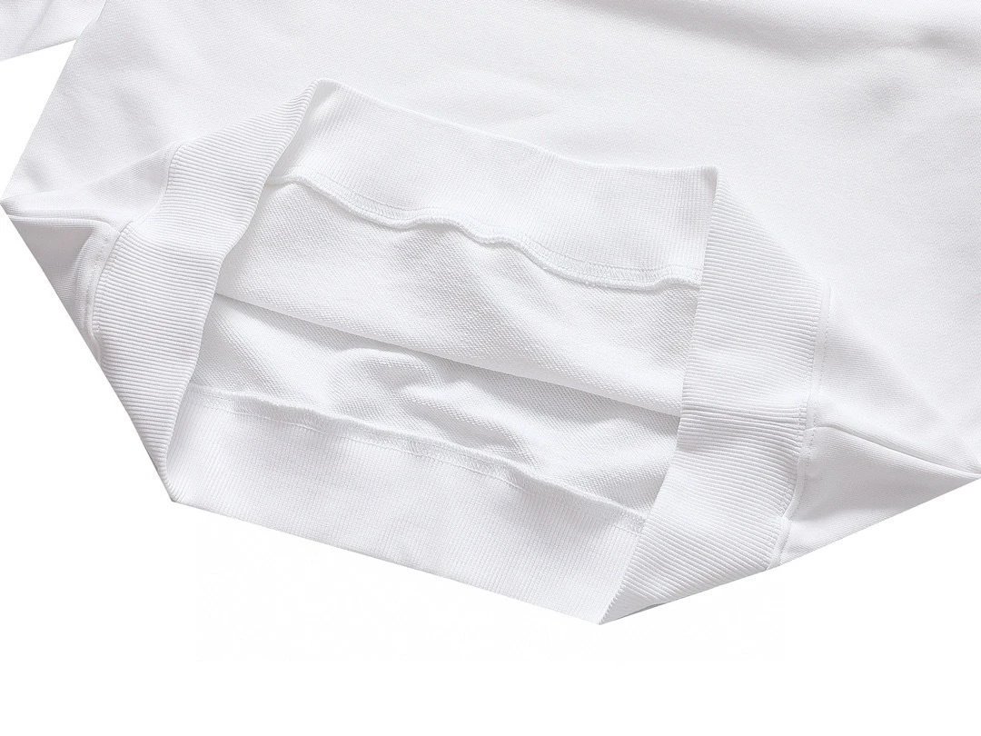 Balenciaga Triple Logo Print White Hoodie - 6