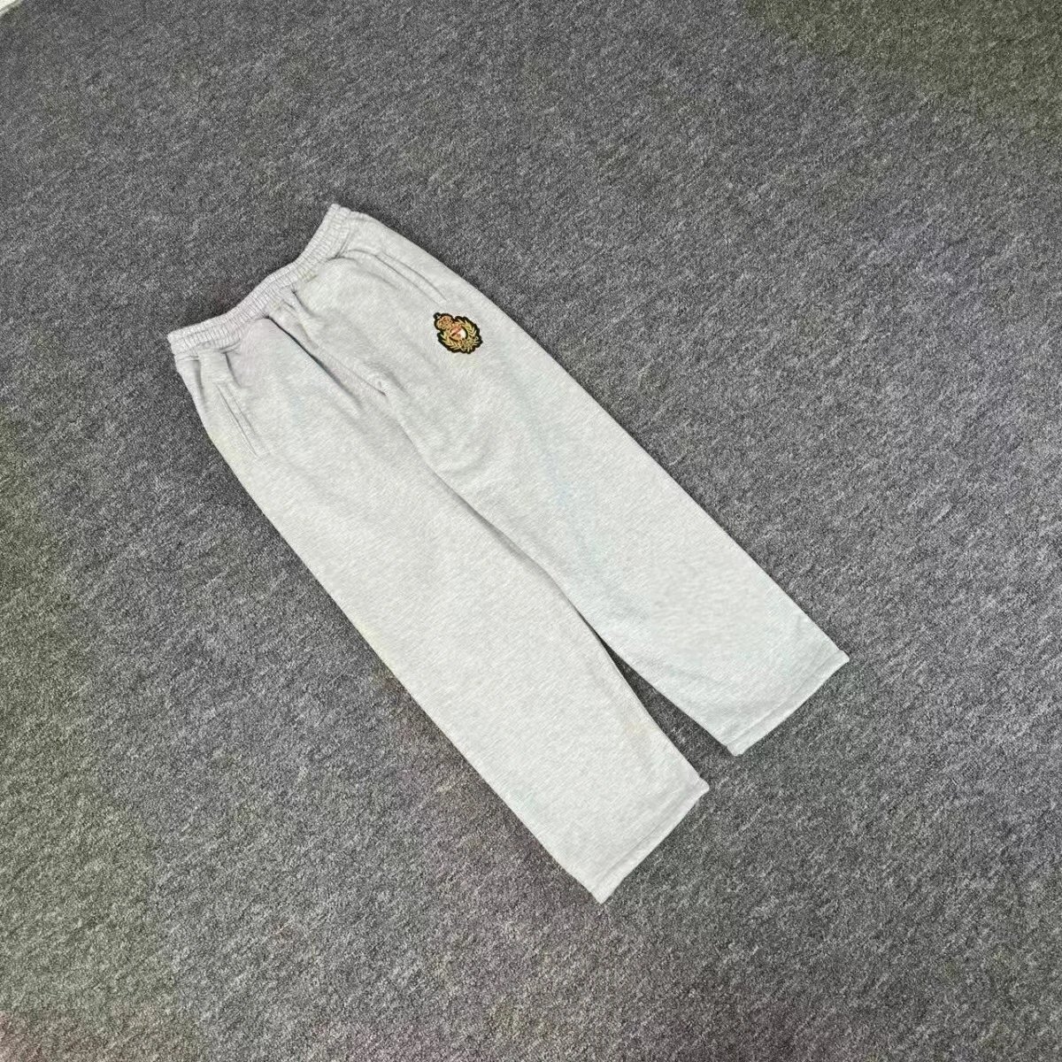 Burberry Logo-Embroidered Heather Gray Sweatpants - 20