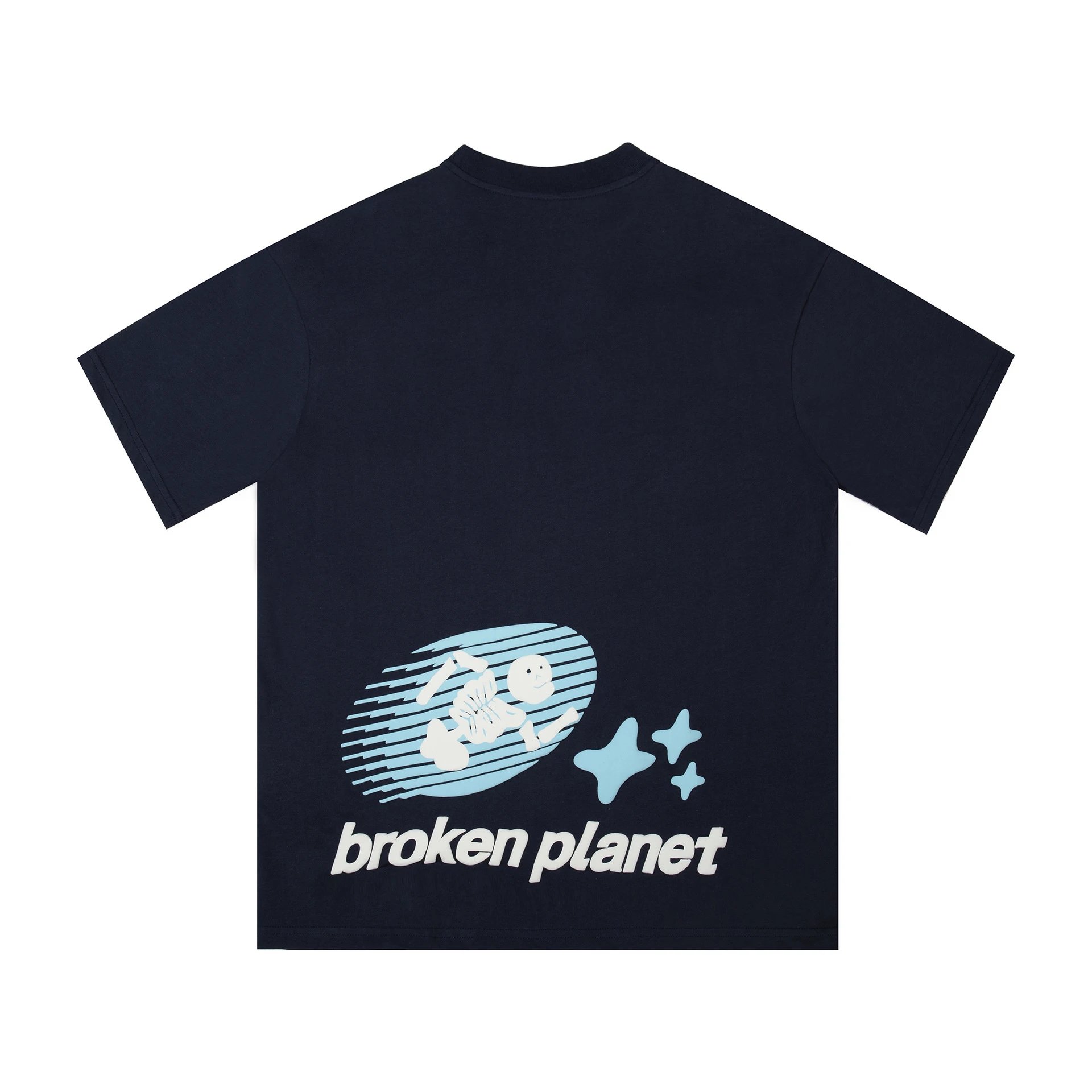 Broken Planet Skull Crossbones Graphic T-Shirt Black - 26