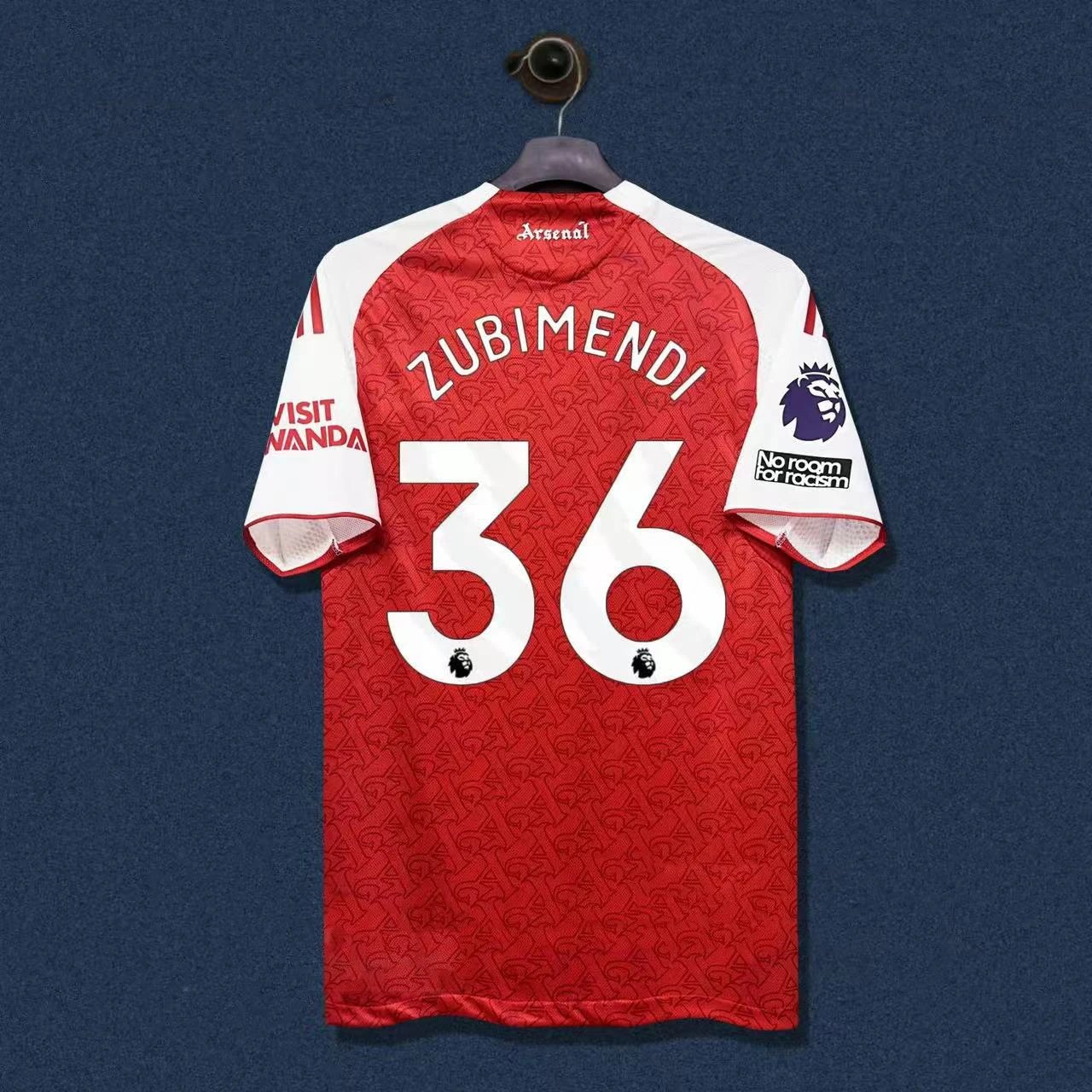 Arsenal FC 2023-24 Champions League Third Kit White Burgundy Jersey - 8