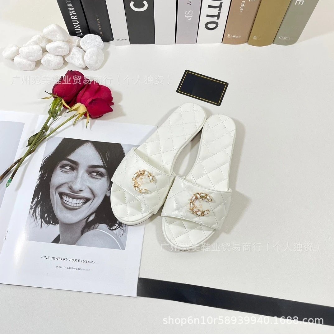 Chanel Quilted Slide Sandals Black Slippers - 5