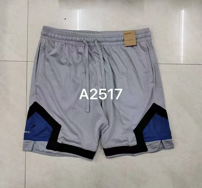 Design Sporty Mesh Shorts Navy with Red Geometric Panels - 24