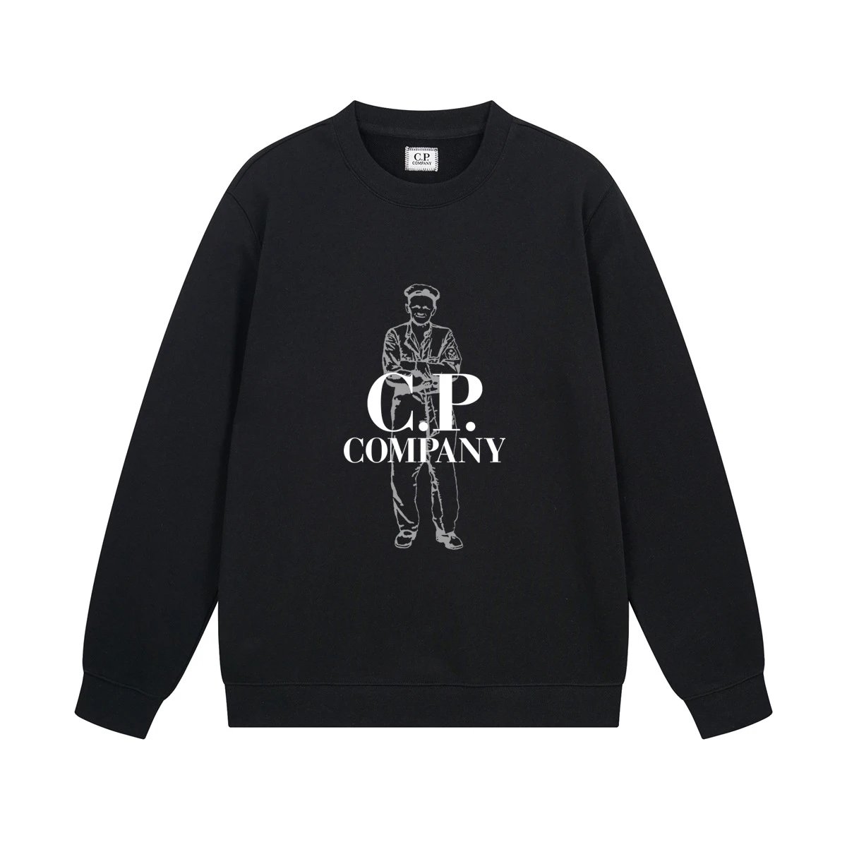 C.P. Company Logo Graphic Sweatshirt White Hoodie - 20