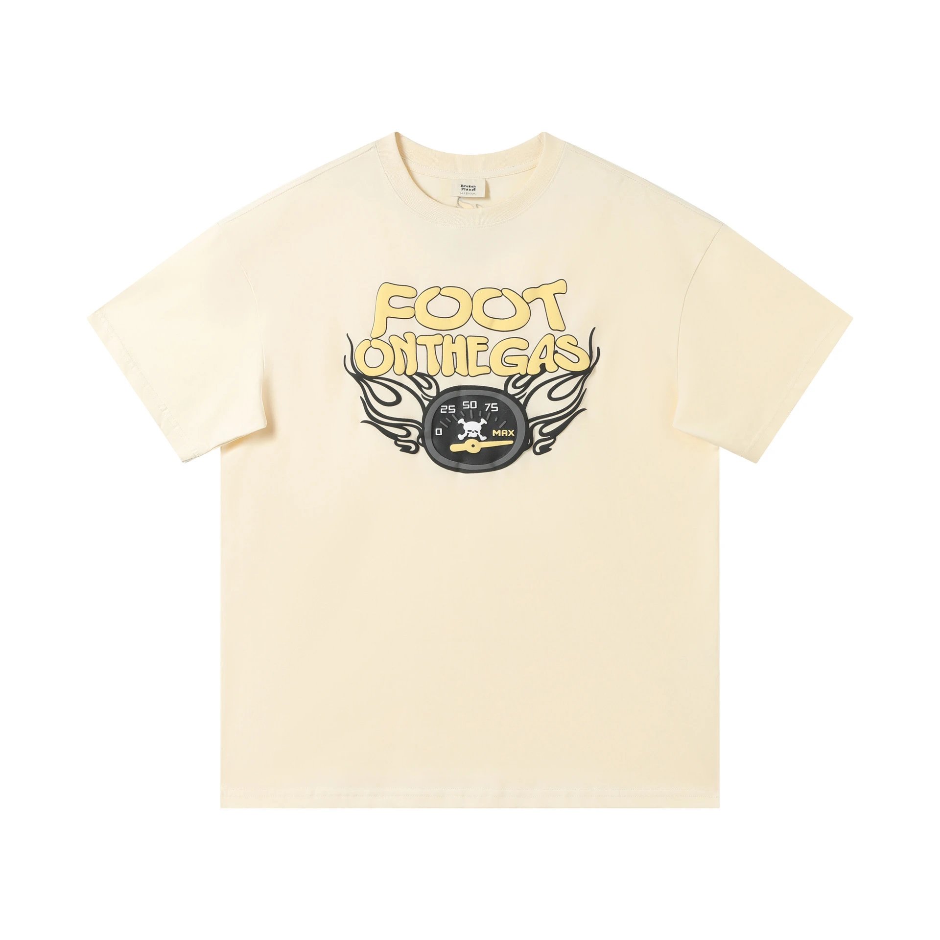 Broken Planet Skull Crossbones Graphic T-Shirt Black - 46