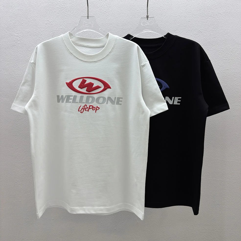 Design Abstract Line Art T-Shirt White and Black - 7