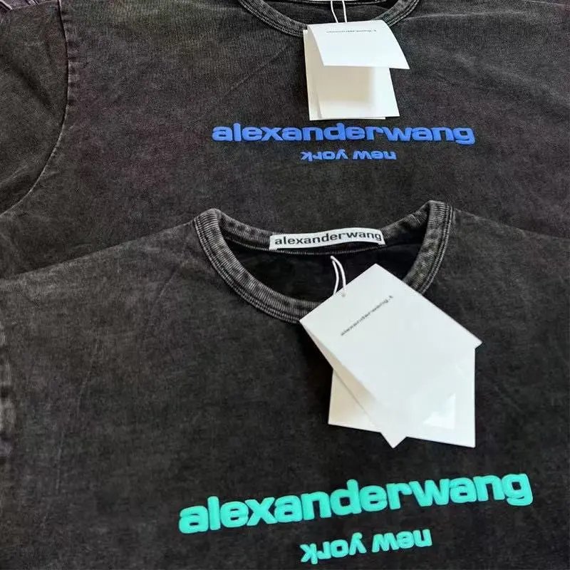 Alexander Wang Acid Wash Gray T-Shirt - 8