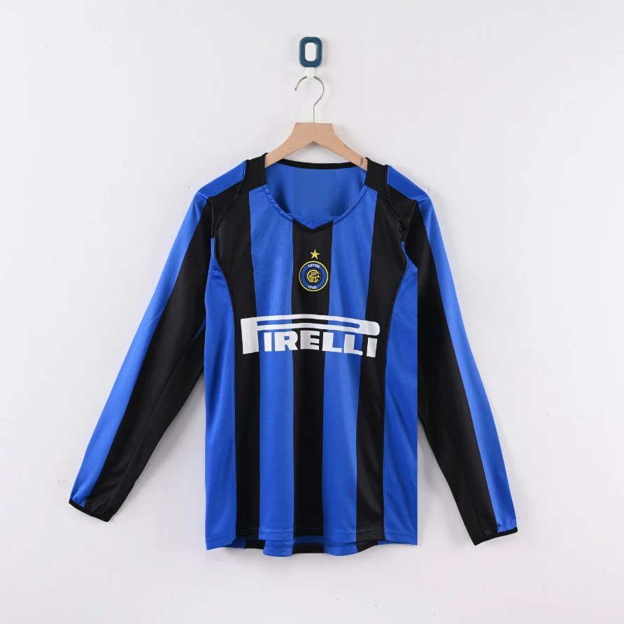 Juventus 1997-98 Home Jersey Black and White Striped Long Sleeve Football Shirt - 2