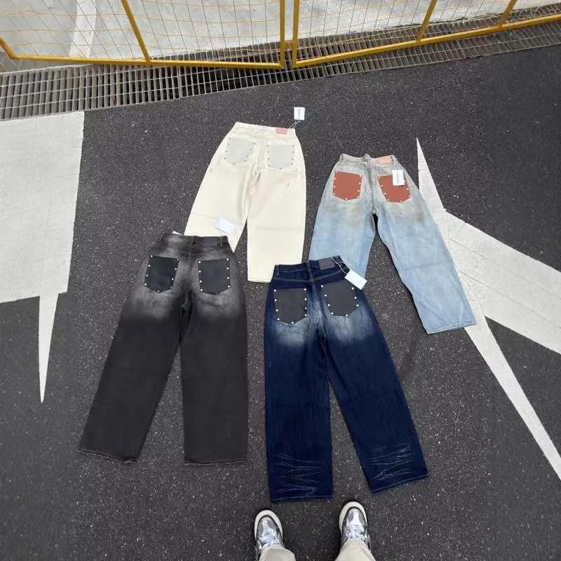 Denim Wide Leg Pants