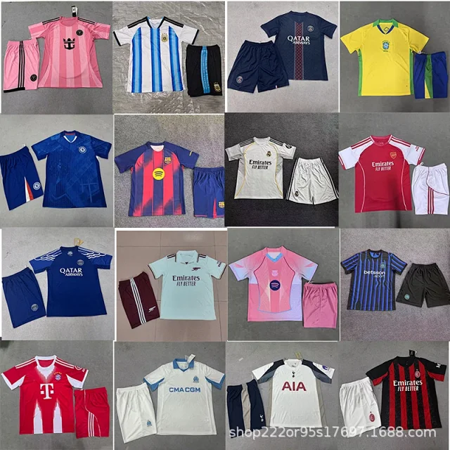 FC Barcelona Football Jerseys Children's jersey and shorts set product detail image 3