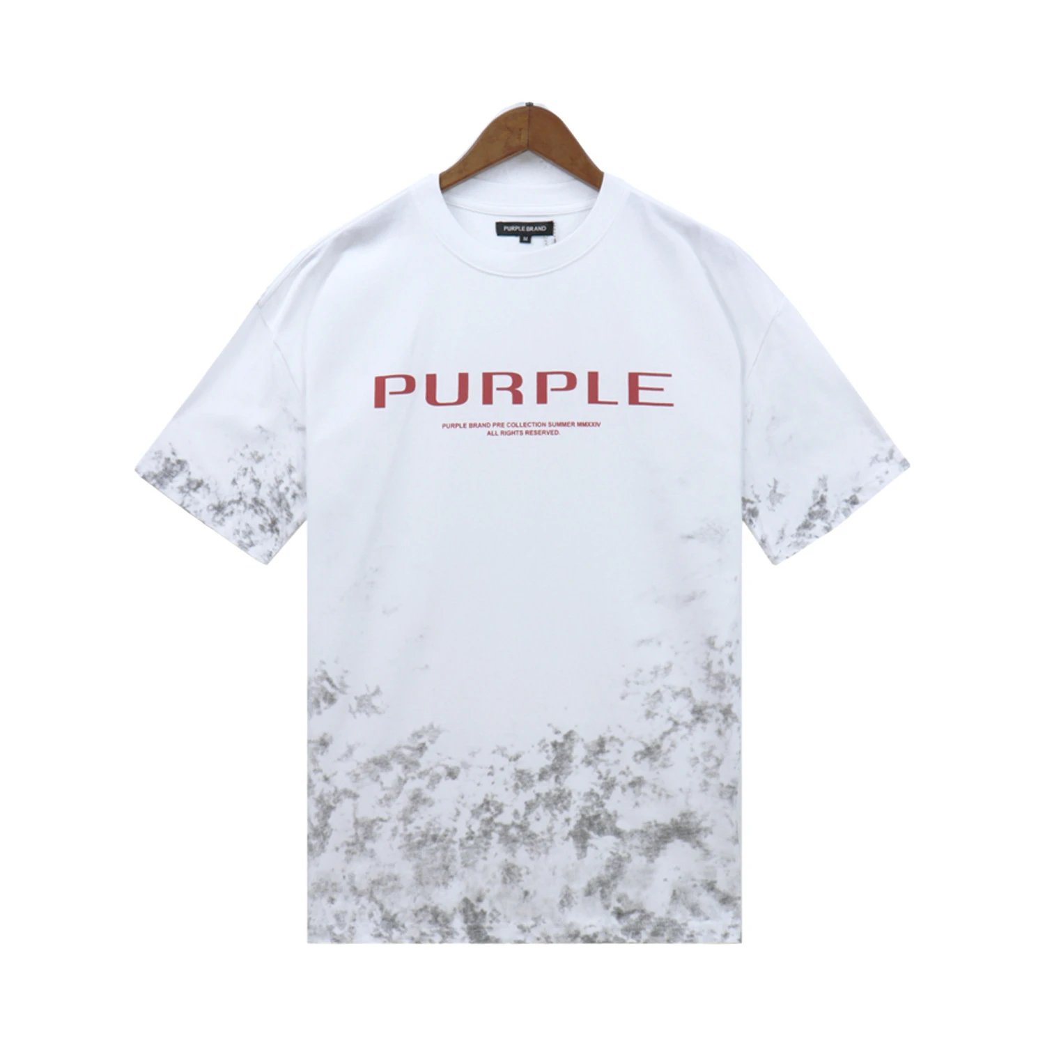 Design Distorted Typography White T-Shirt - 17