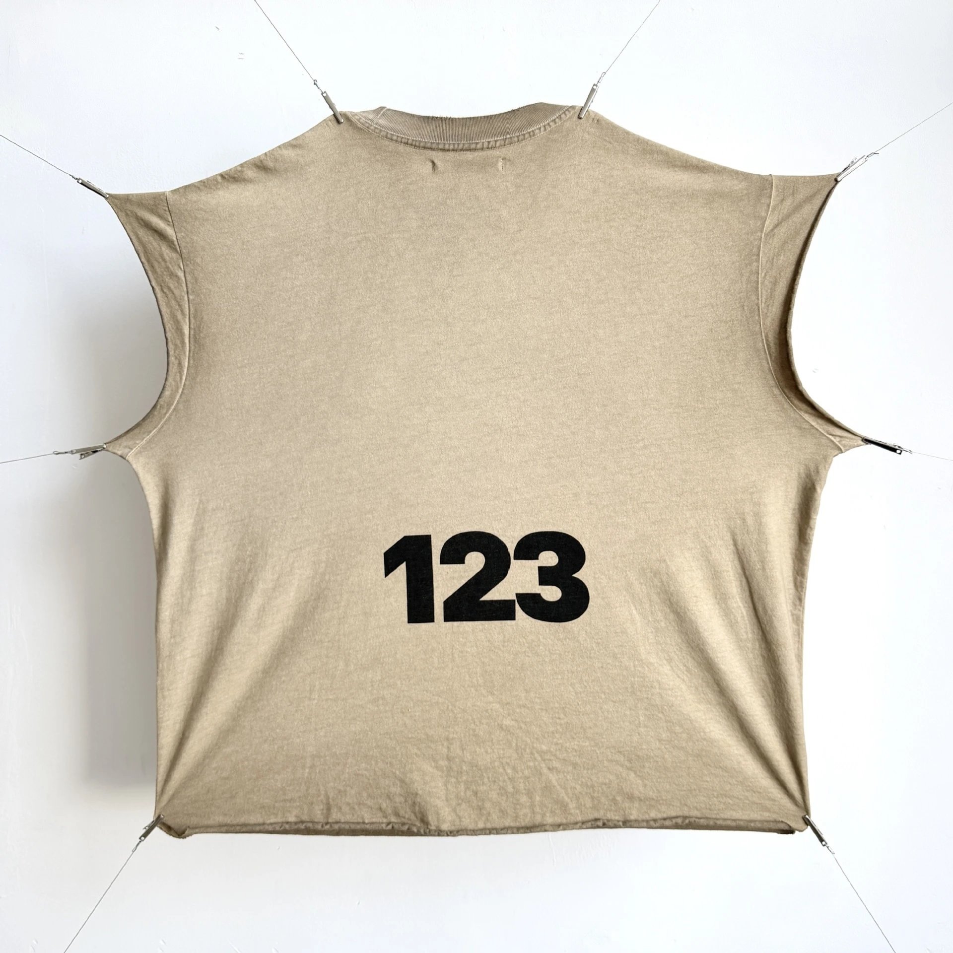 Design Sleeveless Graphic Tee Dark Gray T-Shirt - 28