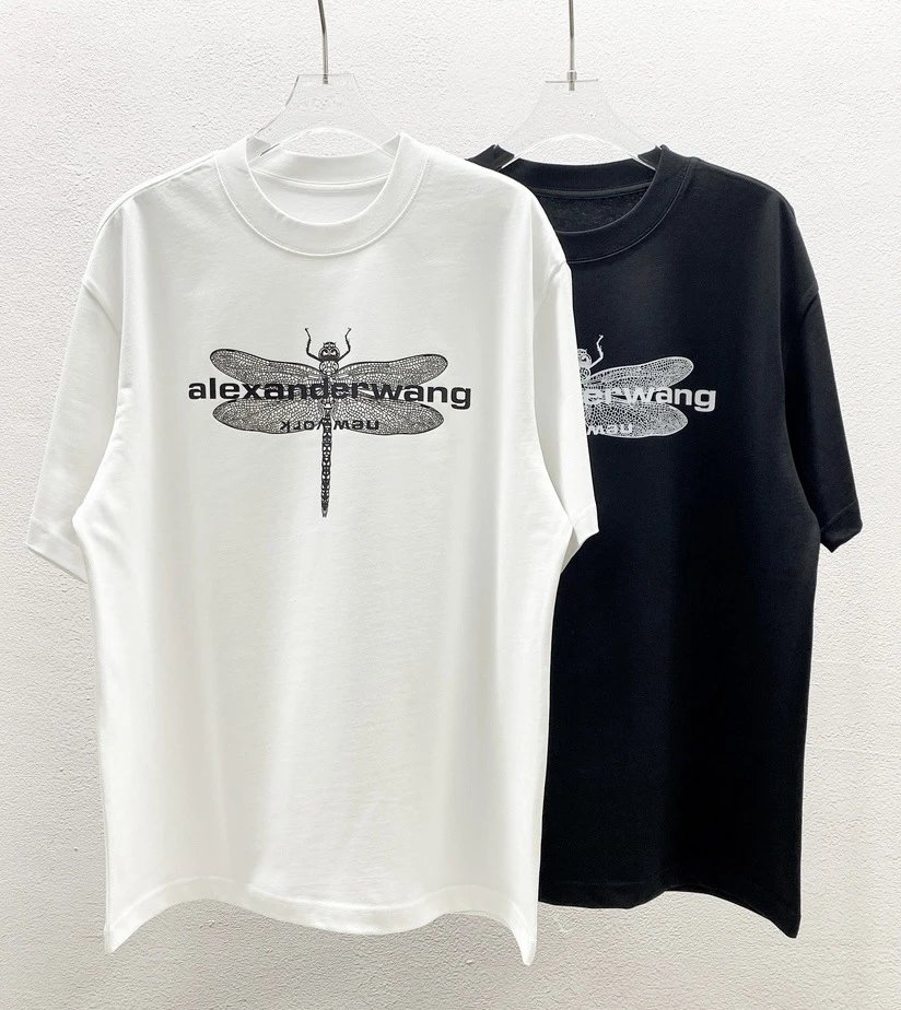 Alexander Wang Logo Print White T-Shirt - 10