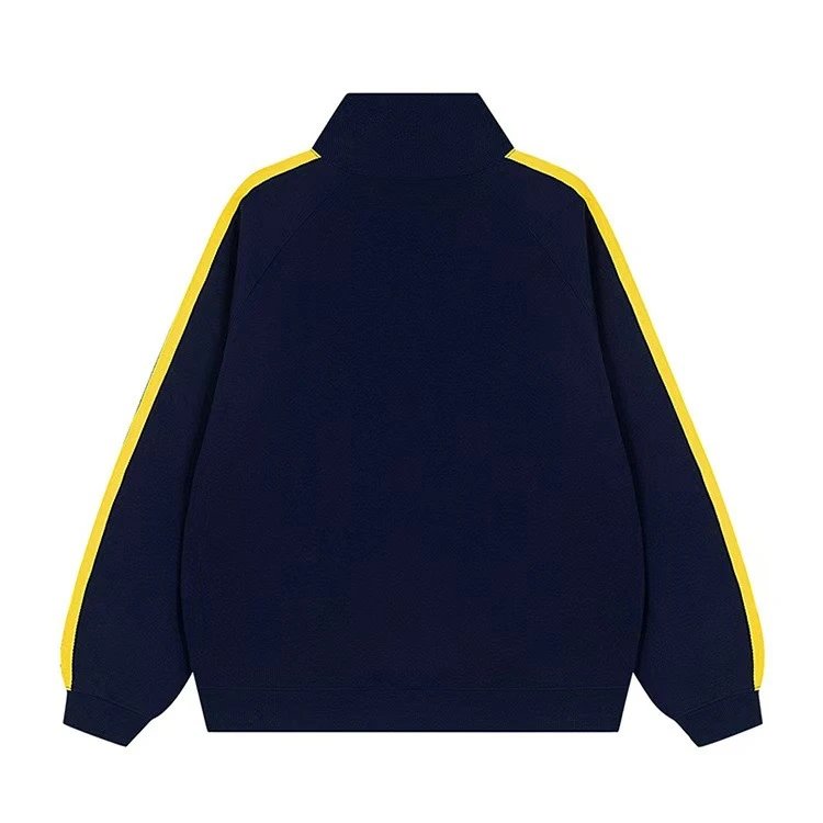 Four Cactus Everlasting Crown Track Jacket Navy Yellow Outerwear - 9