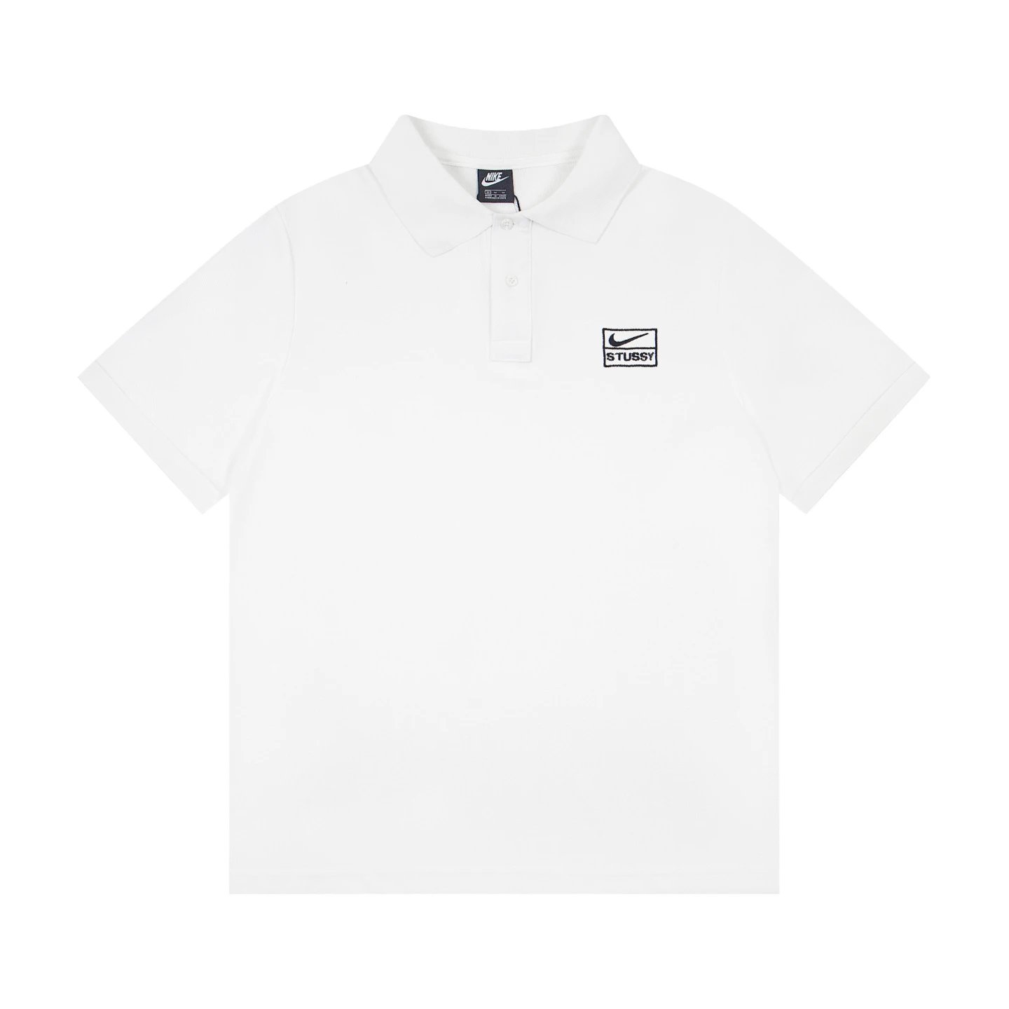 Stussy x Nike Polo Shirt Gray - 5