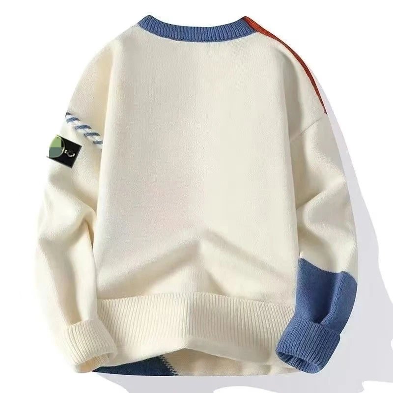 Design Patchwork Knit Sweater Multicolor - 4