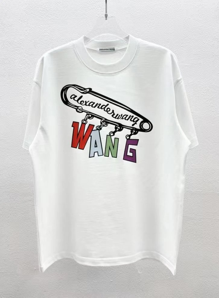 Alexander Wang Logo Print White T-Shirt - 15