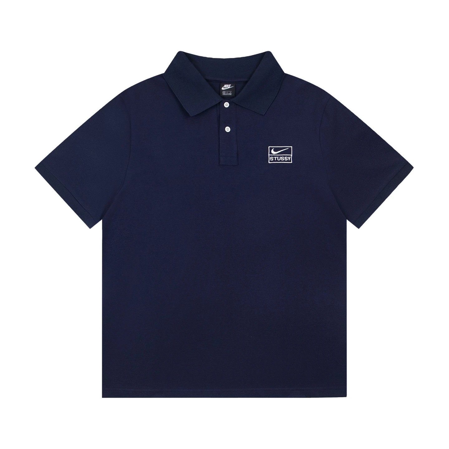 Stussy x Nike Polo Shirt Gray - 8