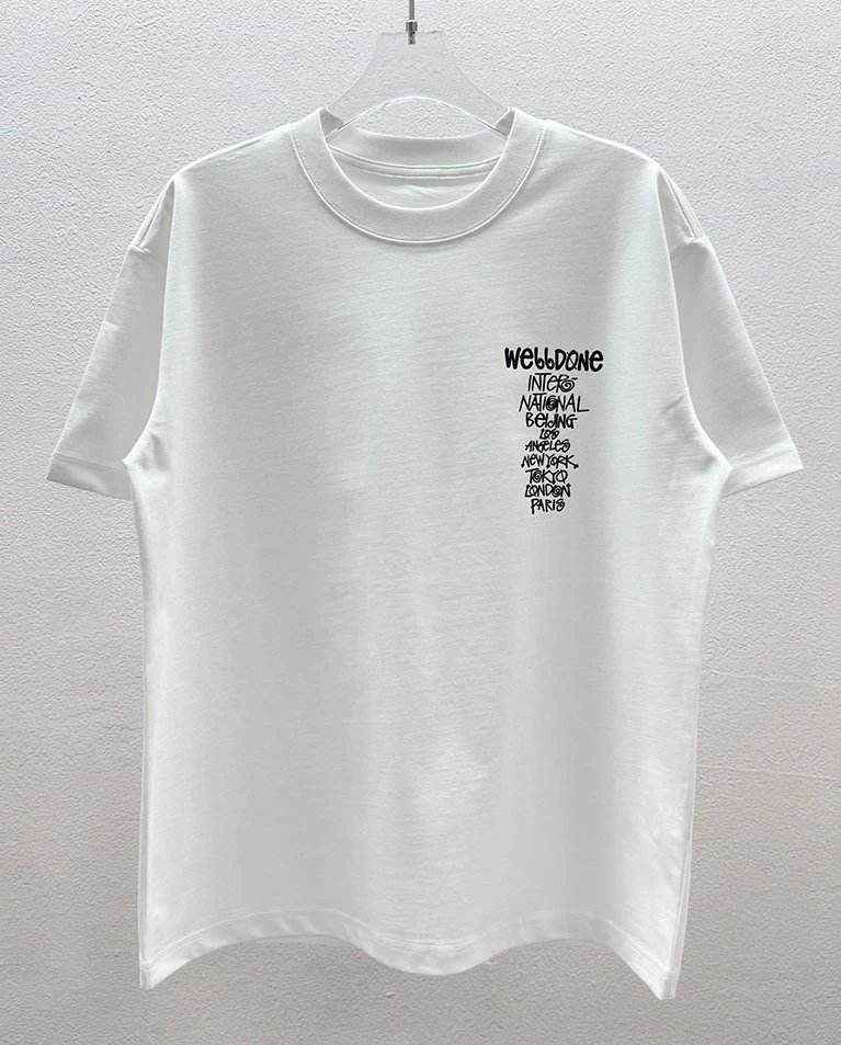 Design Abstract Line Art T-Shirt White and Black - 24