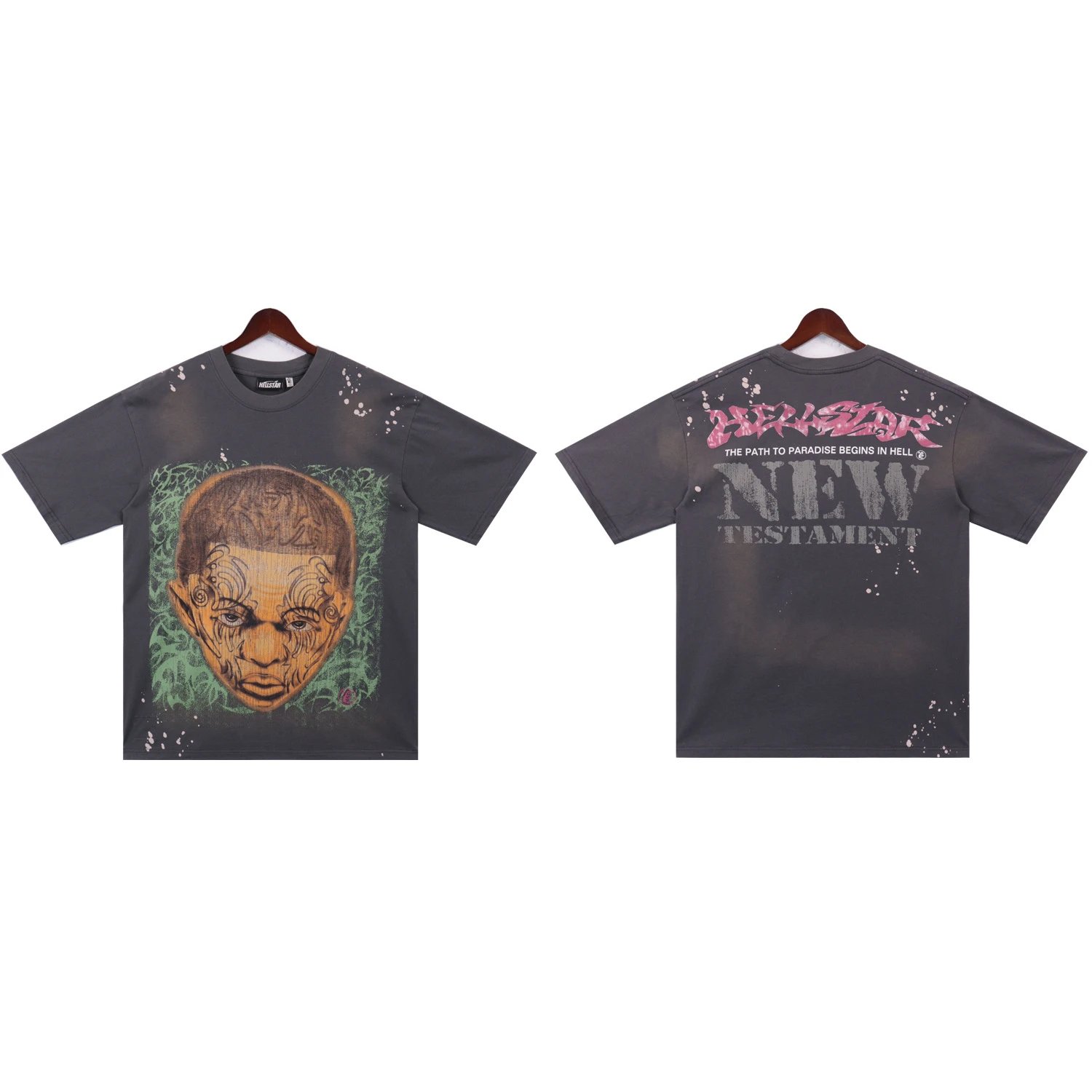 Hellstar Star Flame Graphic T-Shirt White - 6