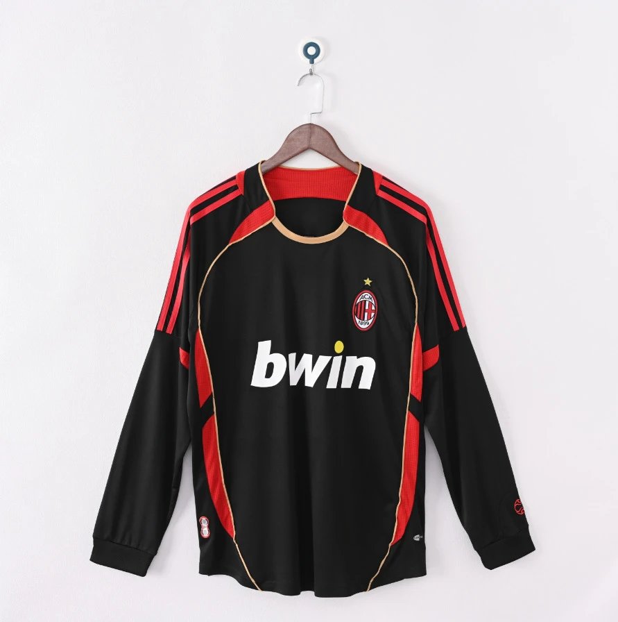 Juventus 1997-98 Home Jersey Black and White Striped Long Sleeve Football Shirt - 7