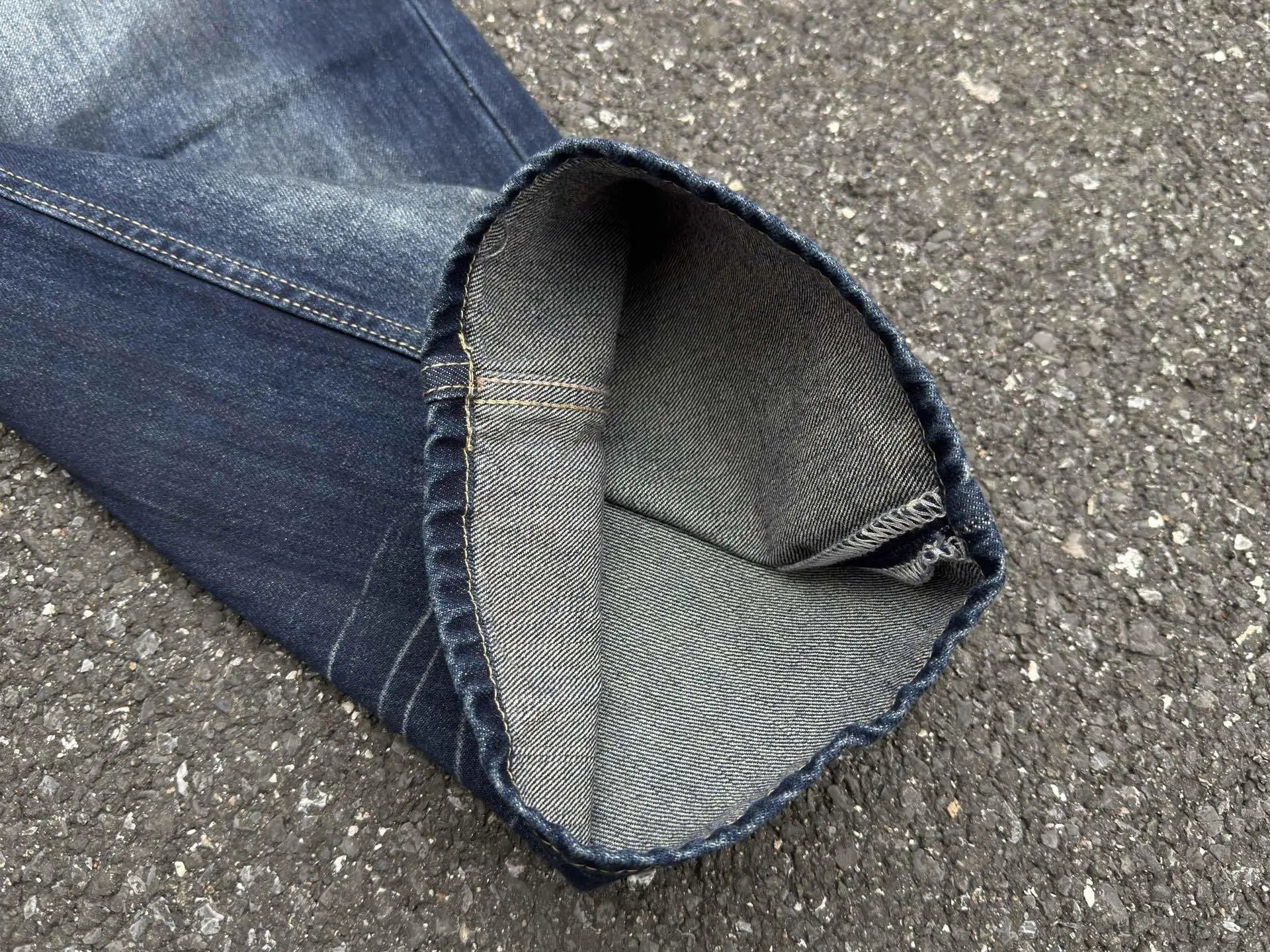 Acne Studios Wide-Leg Distressed Denim Jeans Blue - 35