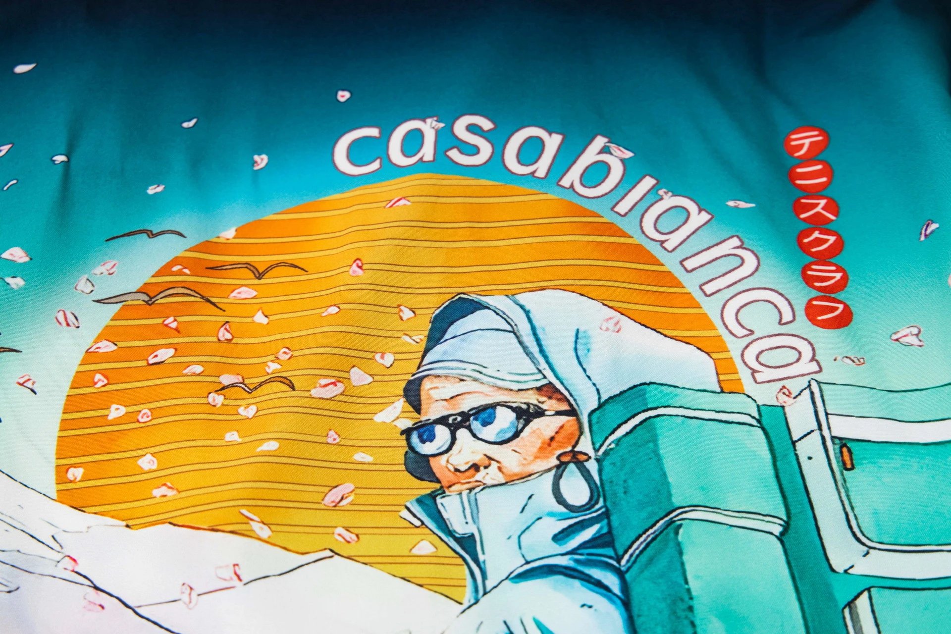 Casablanca Resort Print Long-Sleeve Shirt White - 23