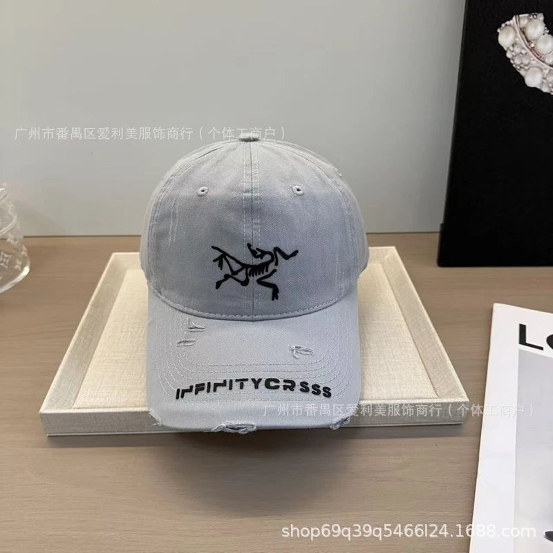 Arc'teryx x Infinitycrass Beige Distressed Baseball Cap - 12