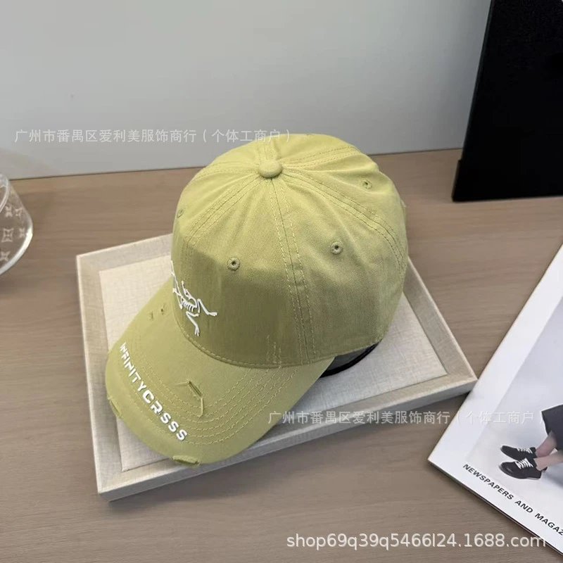 Arc'teryx x Infinitycrass Beige Distressed Baseball Cap - 14