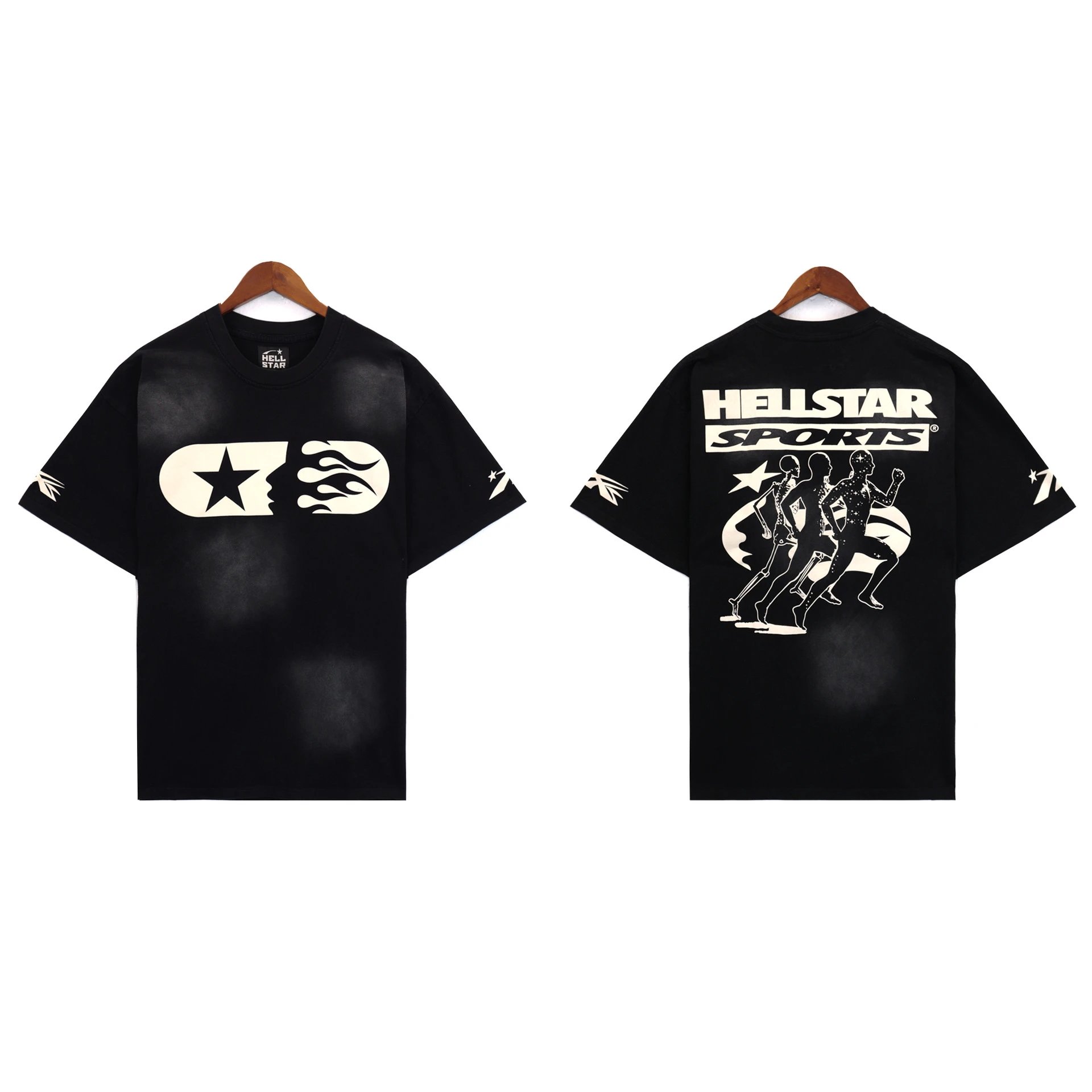 Hellstar Star Flame Graphic T-Shirt White - 13