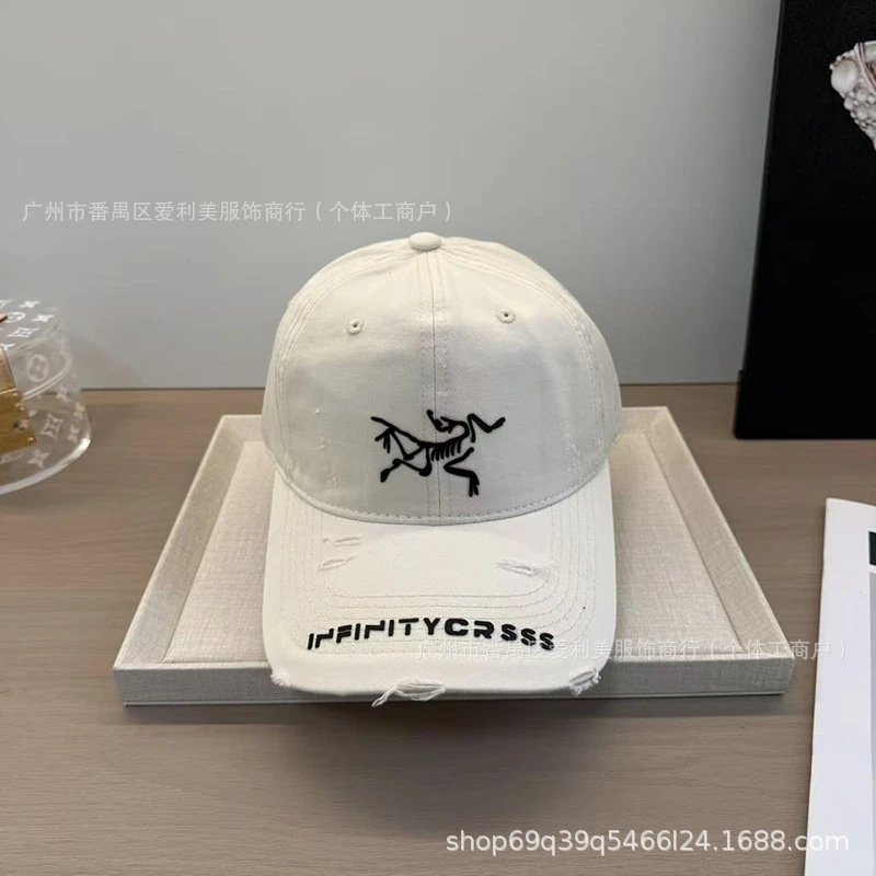 Arc'teryx x Infinitycrass Beige Distressed Baseball Cap - 16