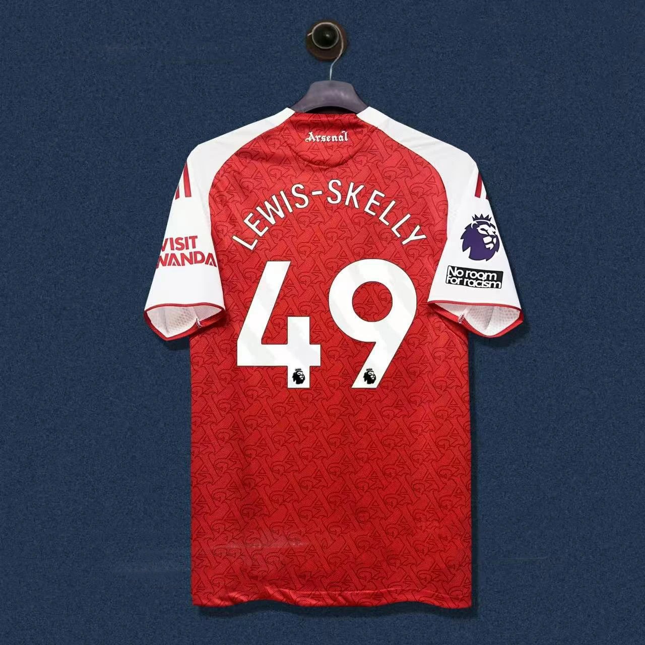 Arsenal FC 2023-24 Champions League Third Kit White Burgundy Jersey - 6