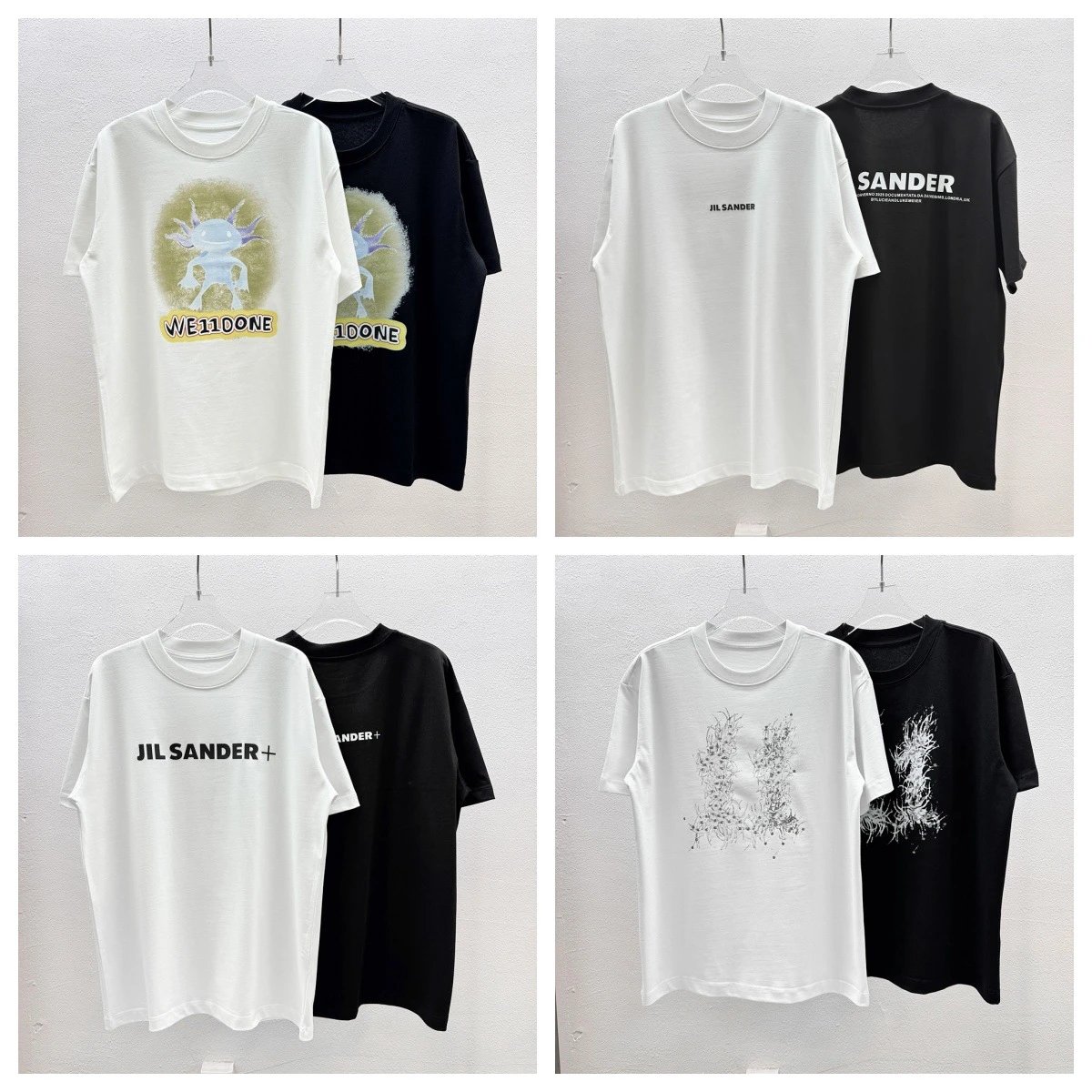 Design WE11DONE Axolotl Graphic White T-Shirt T-Shirts - 4