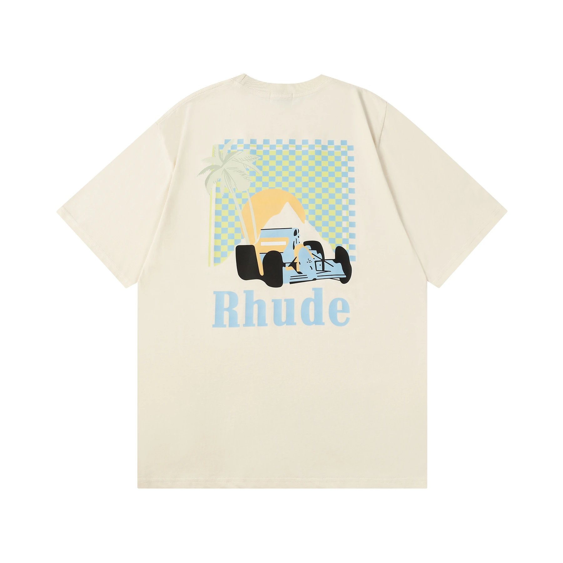 Rhude Graphic Print Cream T-Shirt - 12