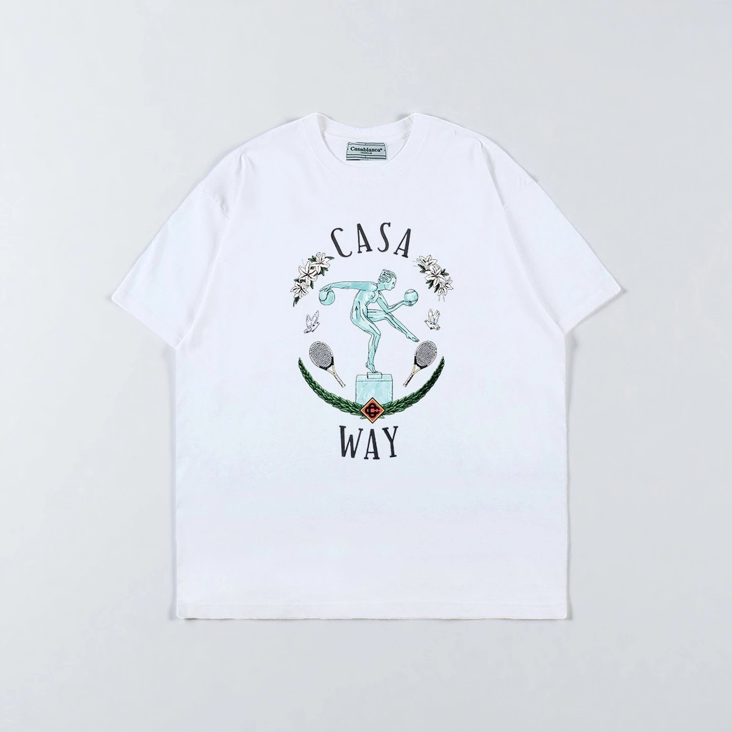 Casablanca Casa Sport Graphic Print White T-Shirt - 8