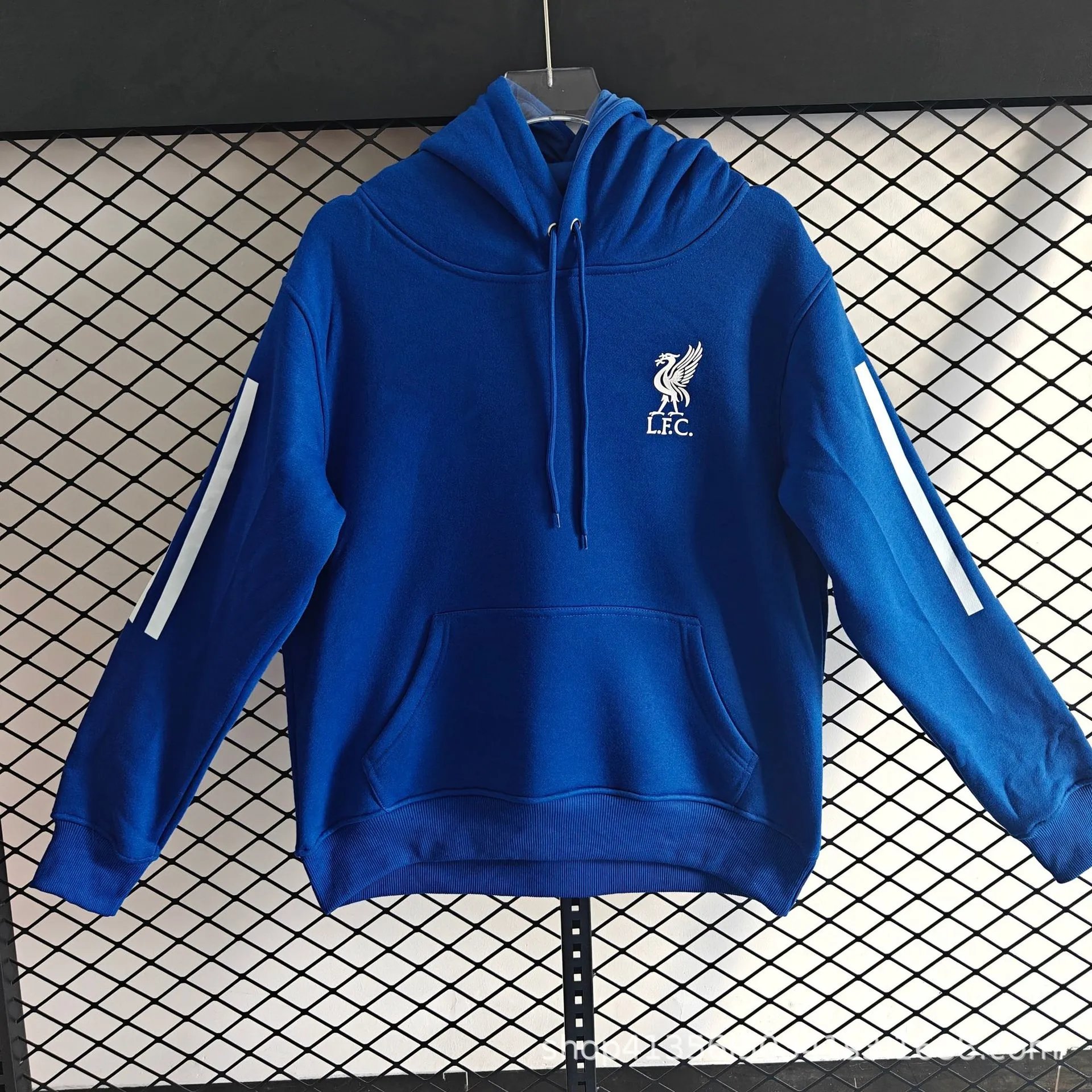 Olympique de Marseille Olympique Lyonnais Crest Hoodie White Hoodie - 12