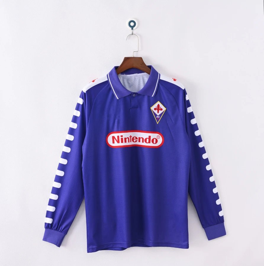 Juventus 1997-98 Home Jersey Black and White Striped Long Sleeve Football Shirt - 14