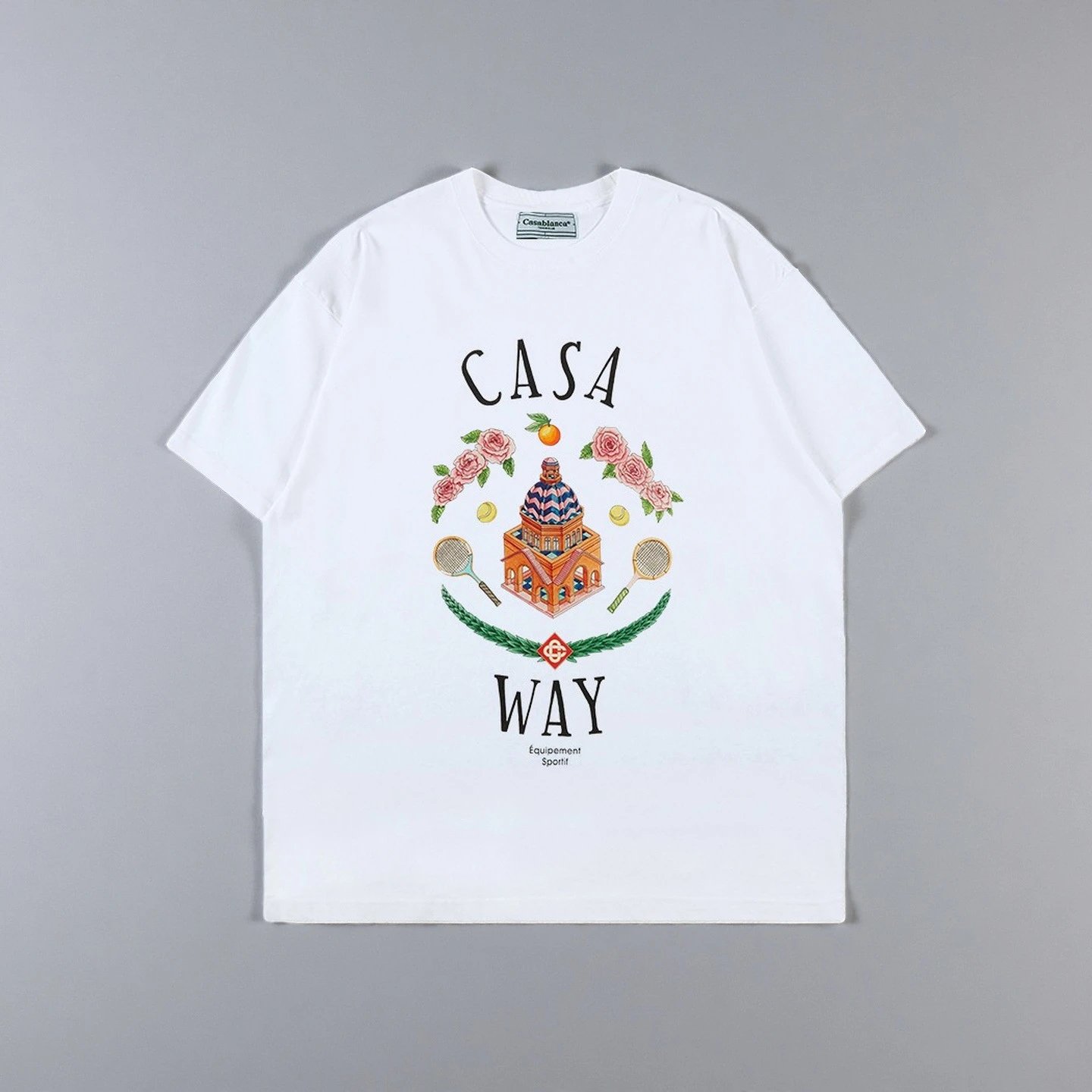 Casablanca Casa Sport Graphic Print White T-Shirt - 29