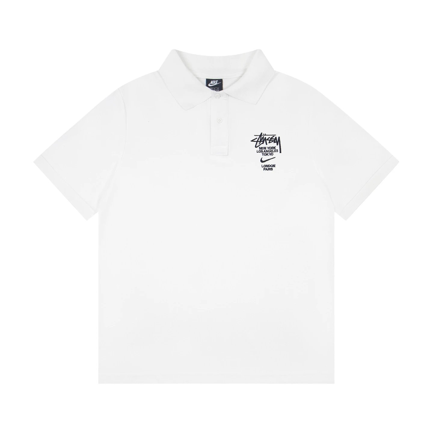 Stussy x Nike Polo Shirt Gray - 10