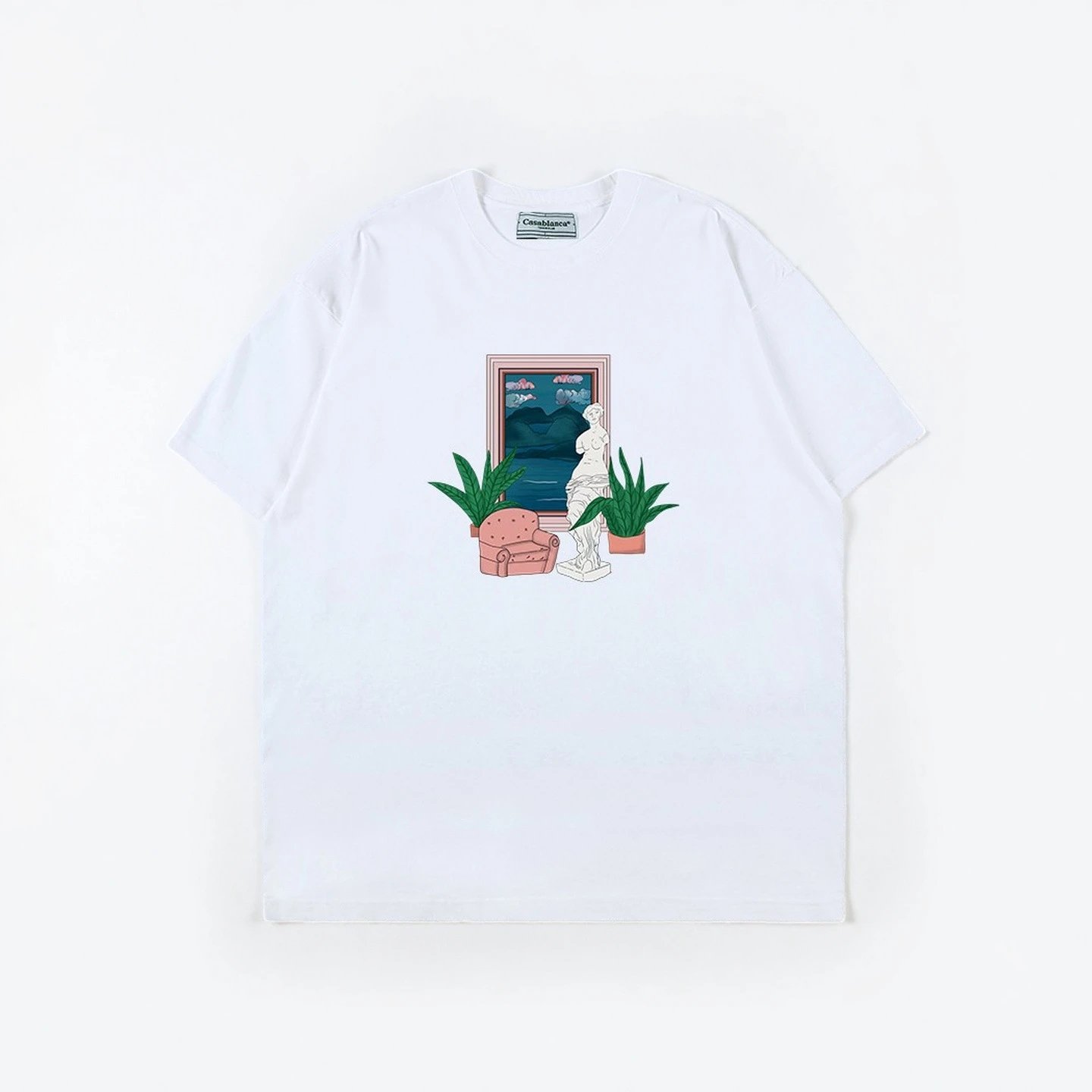 Casablanca Casa Sport Graphic Print White T-Shirt - 32